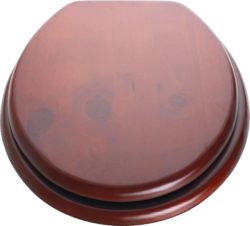 HOME - Wood Effect - Toilet Seat - Mahogany